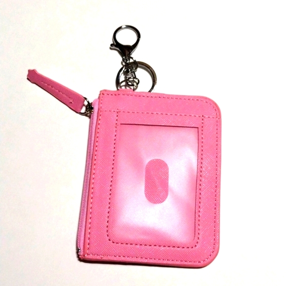 Hello Kitty Faux Leather Coin Purse Card Holder Key Chain Backpack ID Tag, NRE - Picture 4 of 4